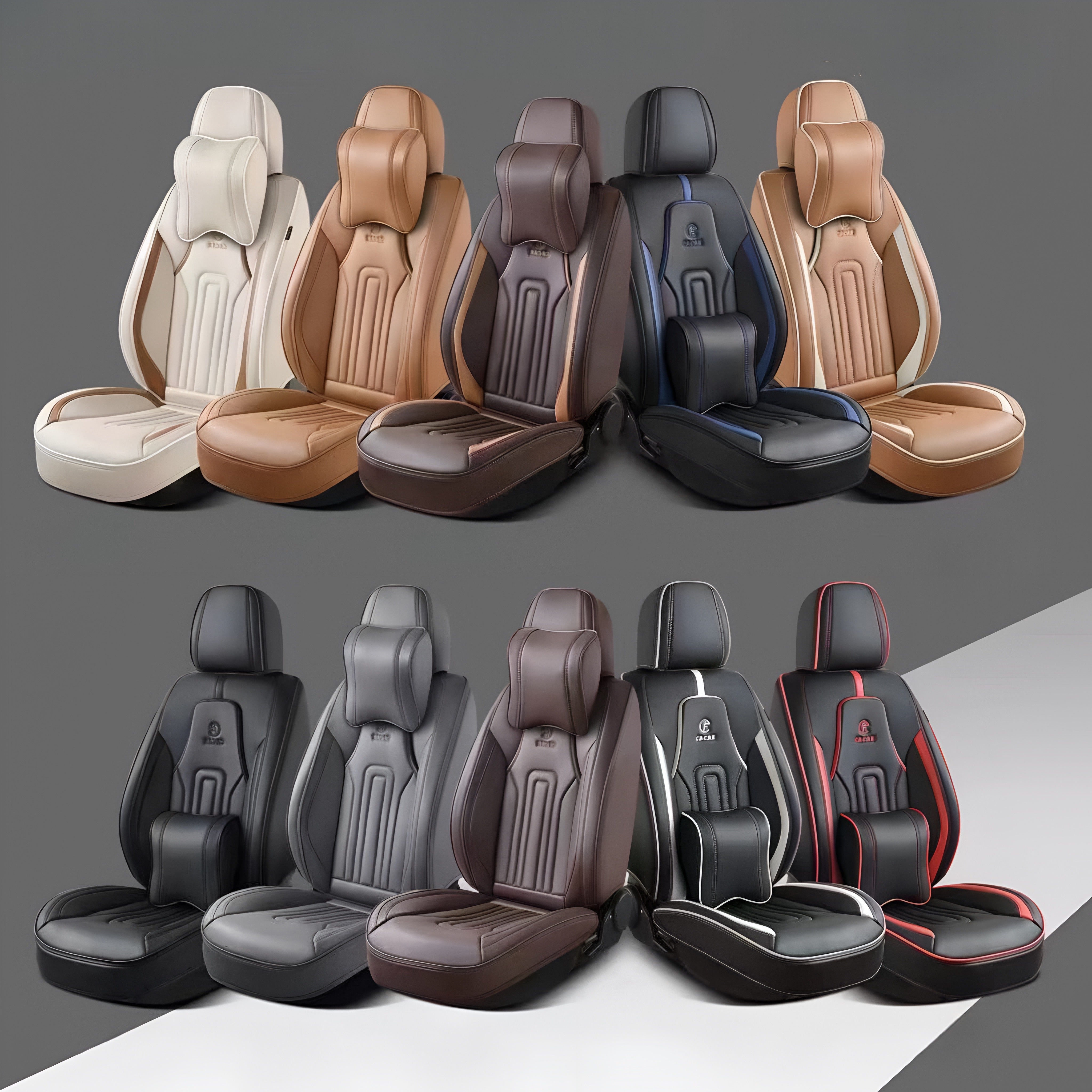 Superior Leather Seat Covers (5 pcs set)