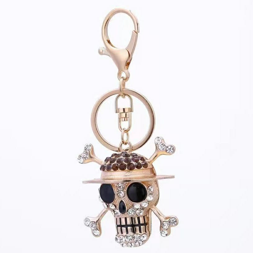 Crystal Skull Hat Keychain