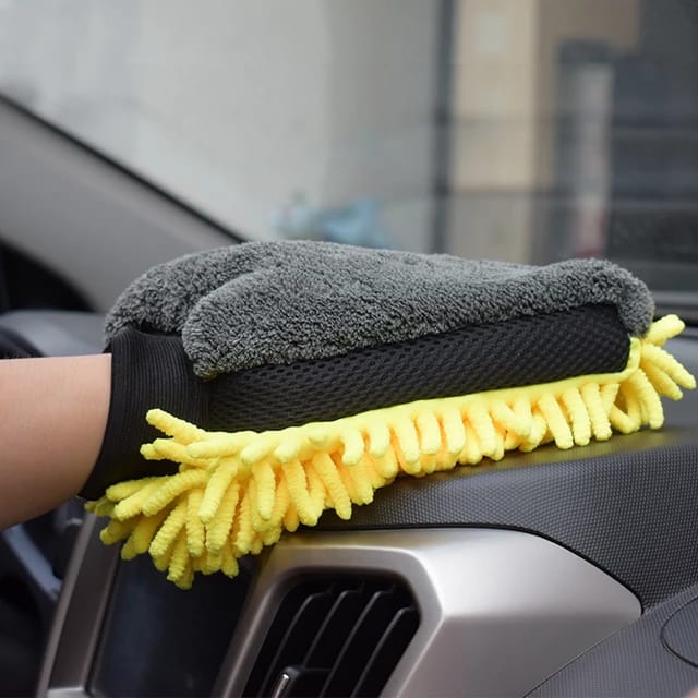 Microfiber Sponge Car Wash Glove Mitt