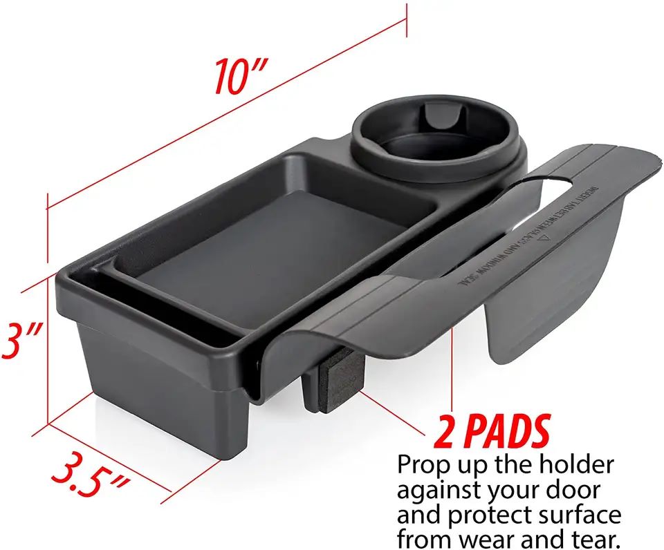Multipurpose Car Window Tray, Cup Holder & Mobile Holder