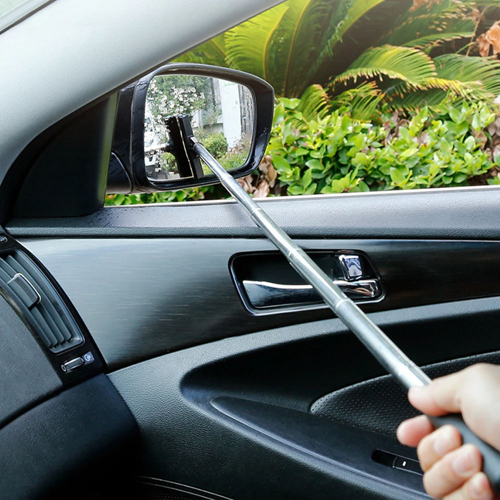 Telescopic Rearview Mirror Squeegee Wiper