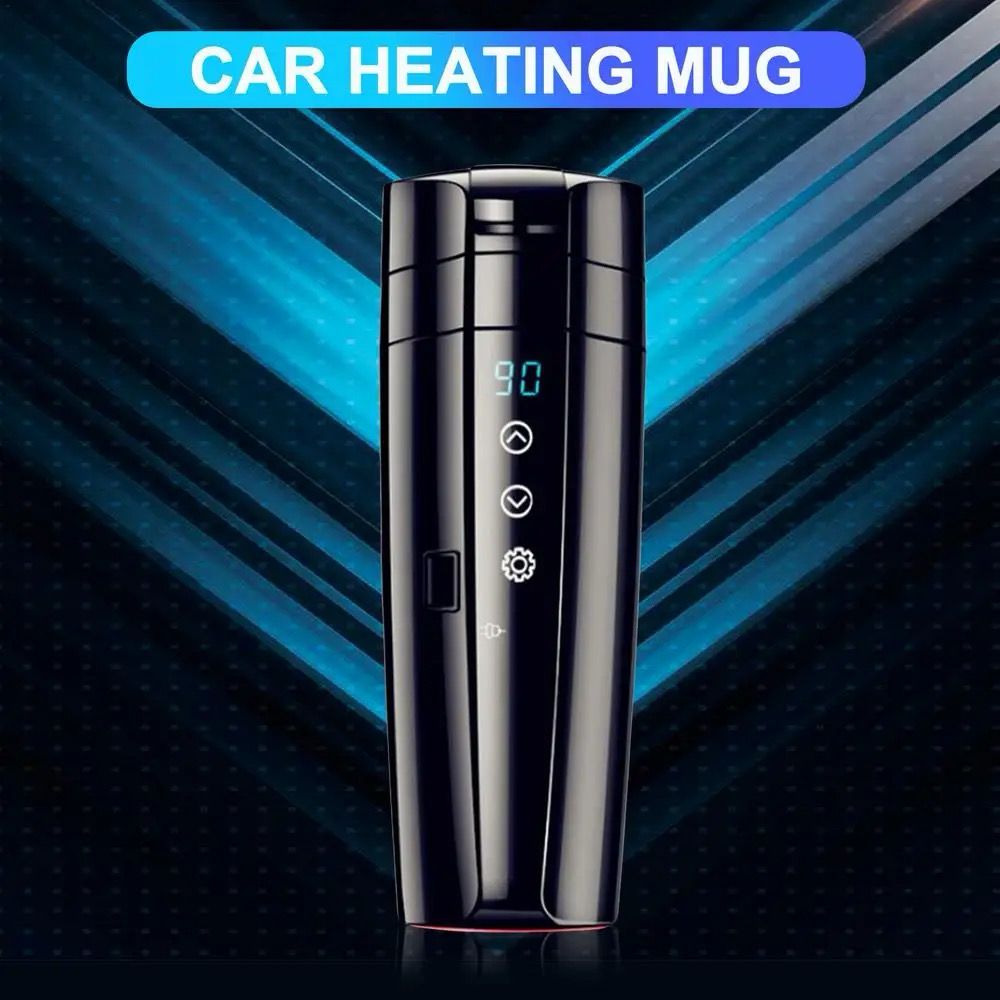 Car Electric Heating Cup Holder Mug with LCD Digital 2