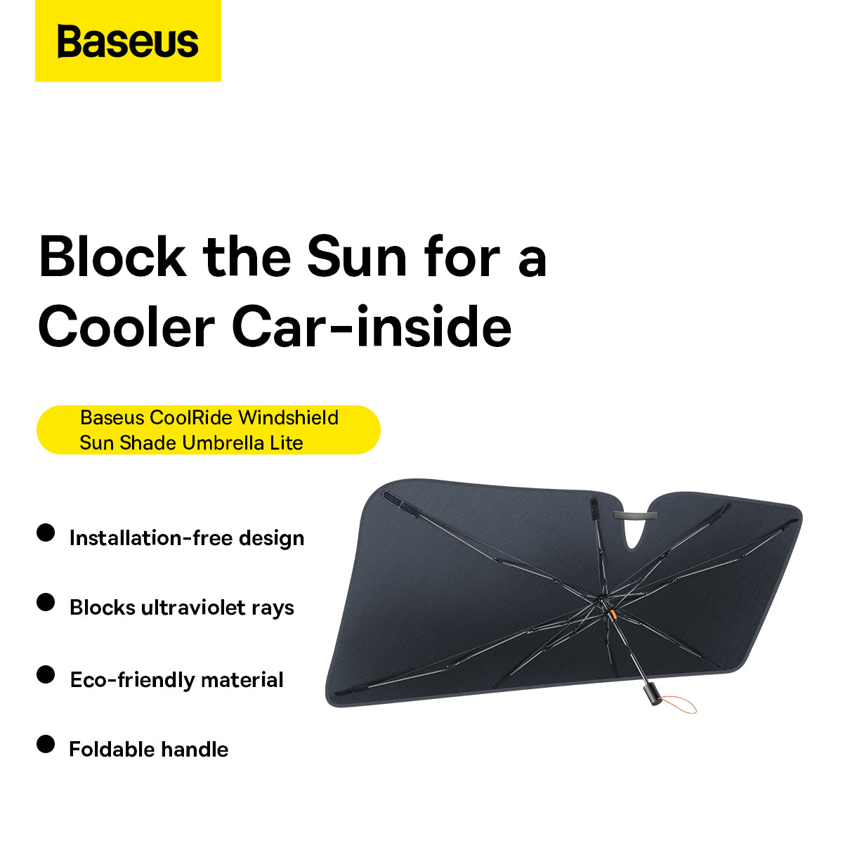 Baseus CoolRide Windshield Car Umbrella Sunshade(1 Year Warranty)