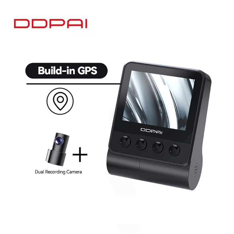 DDPAI Z40 Front 1944P Rear 1080P 2 Inch IPS Screen Car Dash Cam with Sony IMX335 Sensor, HD Video, GPS Tracking