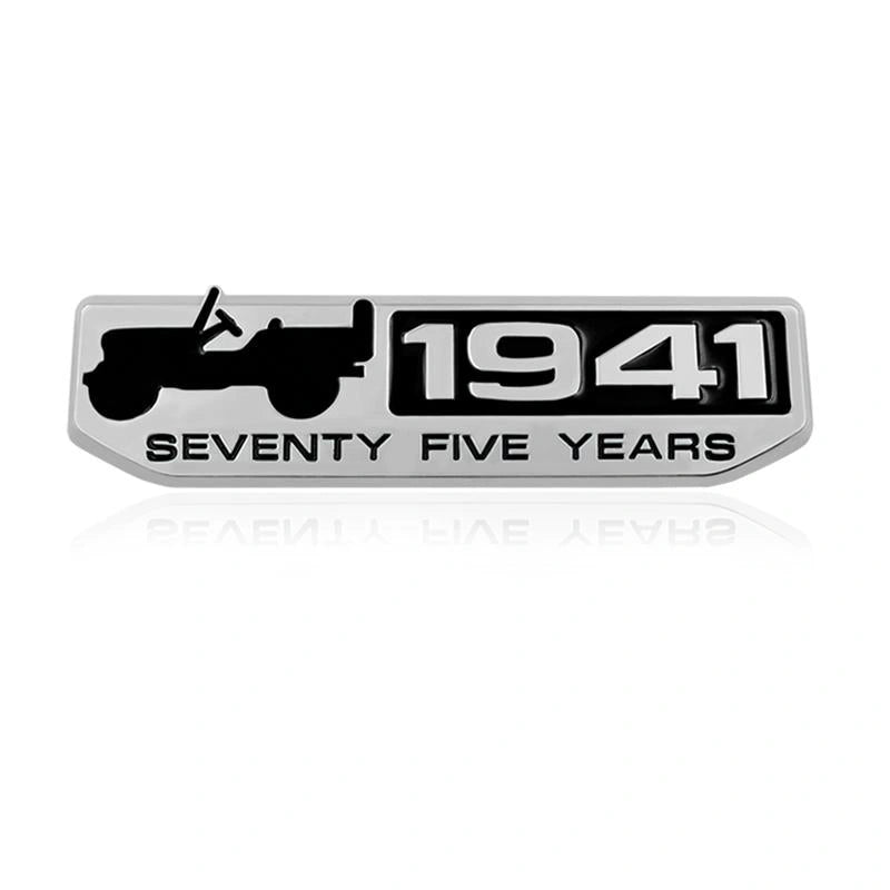 1941 75th Anniversary Badge Sticker-ملصق شارة الذكرى السنوية الخامسة والسبعين لعام 1941-Auto-Emporio-Kuwait.0
