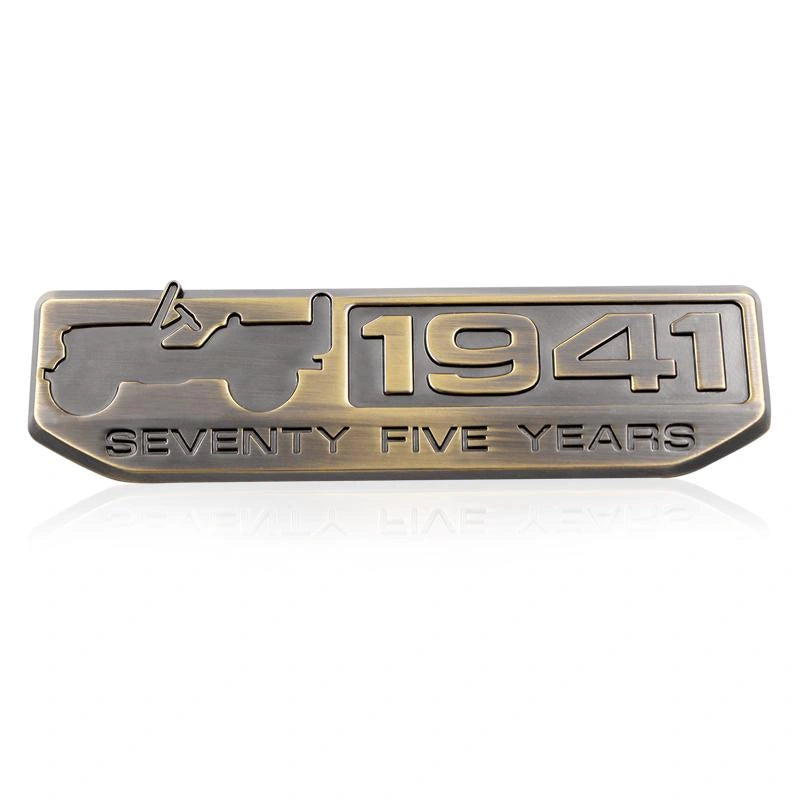 1941 75th Anniversary Badge Sticker-ملصق شارة الذكرى السنوية الخامسة والسبعين لعام 1941-Auto-Emporio-Kuwait.0