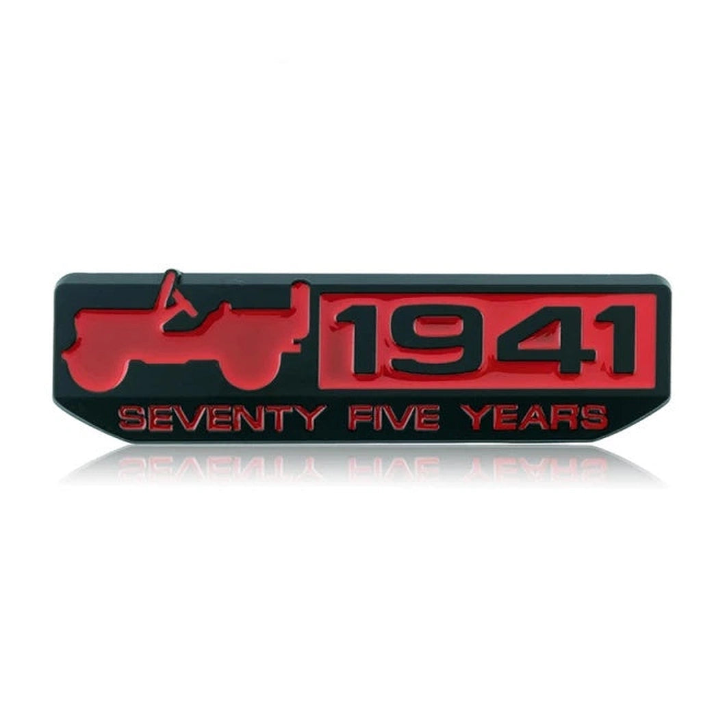 1941 75th Anniversary Badge Sticker-ملصق شارة الذكرى السنوية الخامسة والسبعين لعام 1941-Auto-Emporio-Kuwait.0