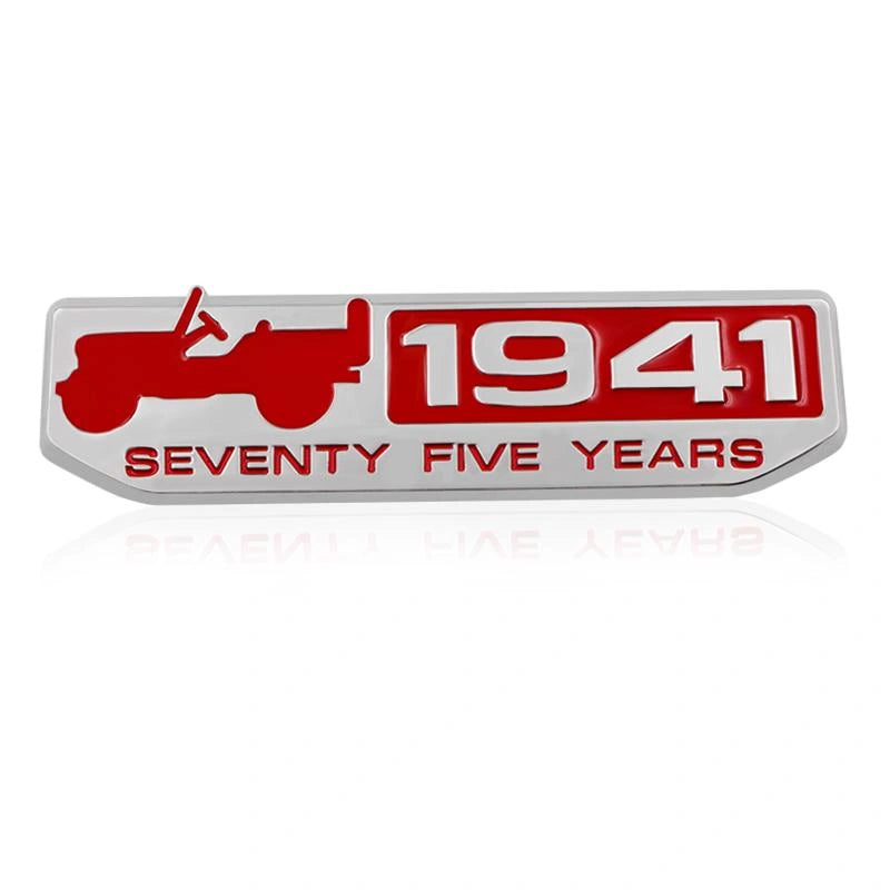 1941 75th Anniversary Badge Sticker-ملصق شارة الذكرى السنوية الخامسة والسبعين لعام 1941-Auto-Emporio-Kuwait.0