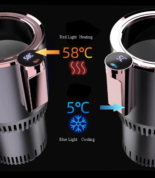 2-in-1 Smart Cup Holder Hot/Cold with Temperature Display