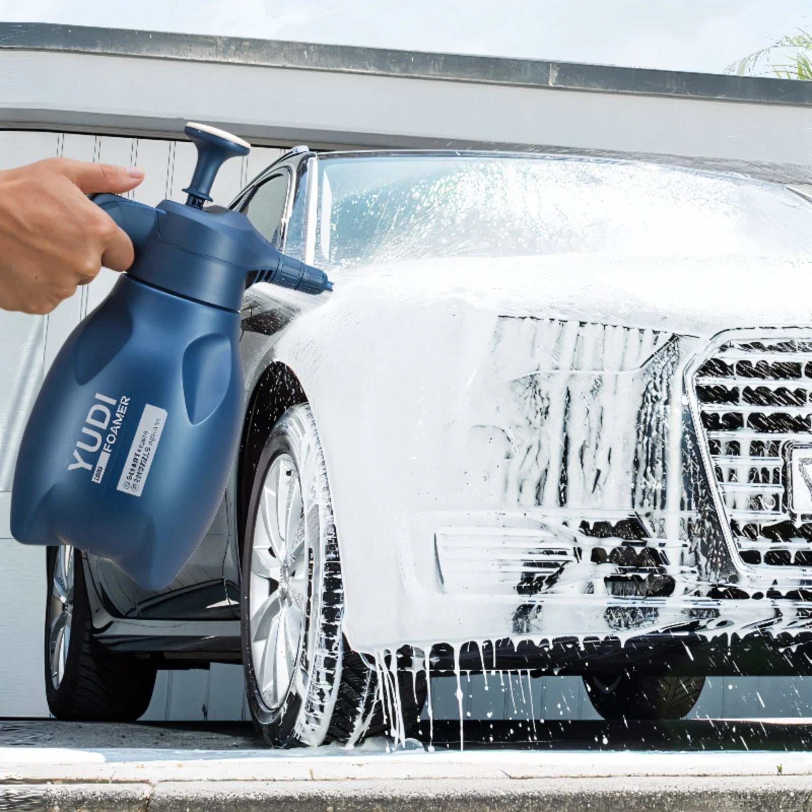 2L YUDI Car Wash Pressure Pump Foam Sprayer-2L YUDI مضخة ضغط غسيل السيارات بخاخ رغوة-Auto-Emporio-Kuwait.0