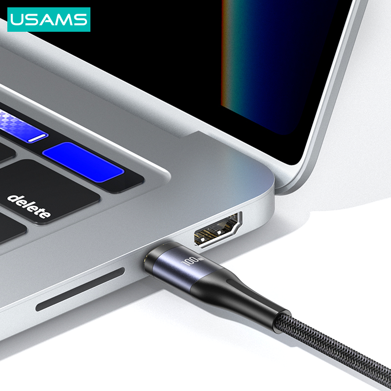 USAMS U83 3in1 Fast Charging & Data Cables PD100W with Digital Display