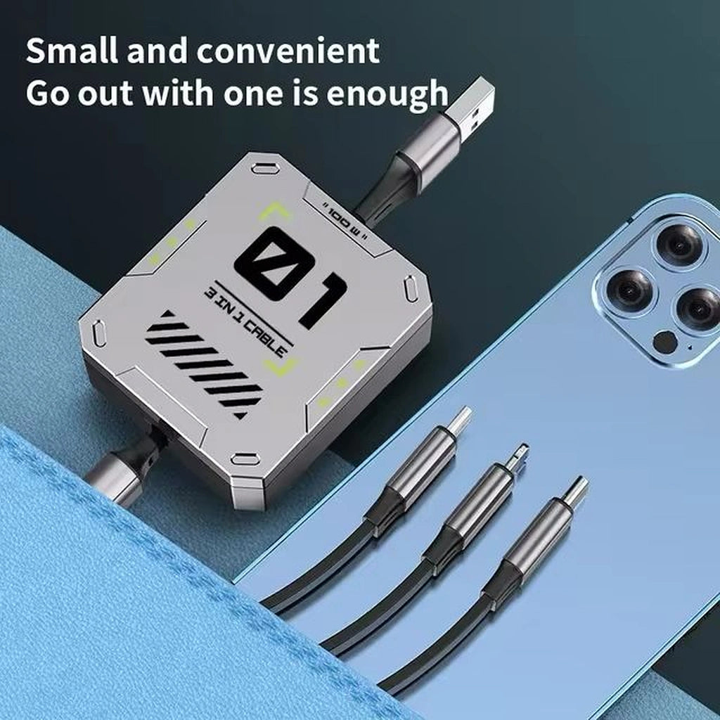 3-in-1 Retractable 60w Fast Charging and Data Cable-كابل بيانات وشحن سريع 3 في 1 قابل للسحب بقدرة 60 واط-Auto-Emporio-Kuwait.0