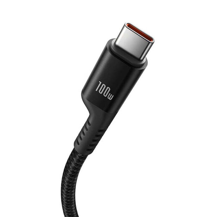 Fast Charging Cable USB-C to USB-C Baseus Fish-Eye 100W, 1m (black)