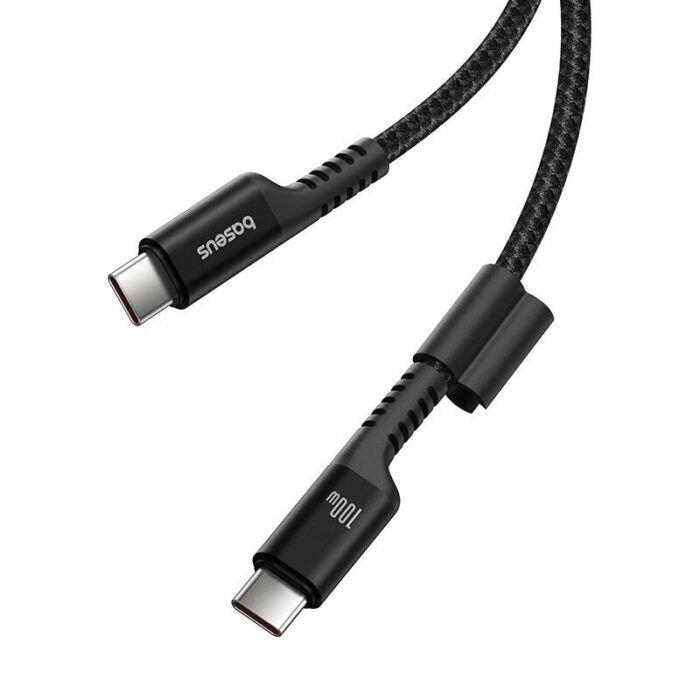 Fast Charging Cable USB-C to USB-C Baseus Fish-Eye 100W, 1m (black)