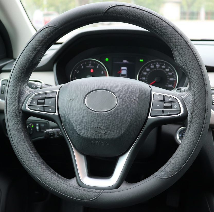 PU Leather Steering Wheel Covers L002 (Large) 3