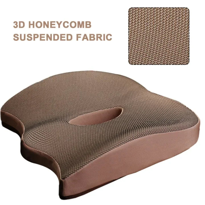 Orthopedic Memory Foam Seat Cushion for Pain Relief Support