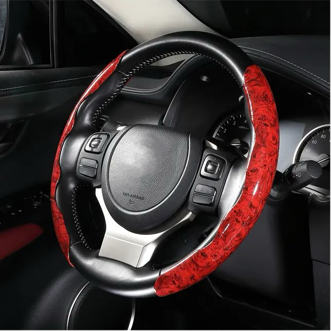 Wooden Grip Steering Wheel Covers