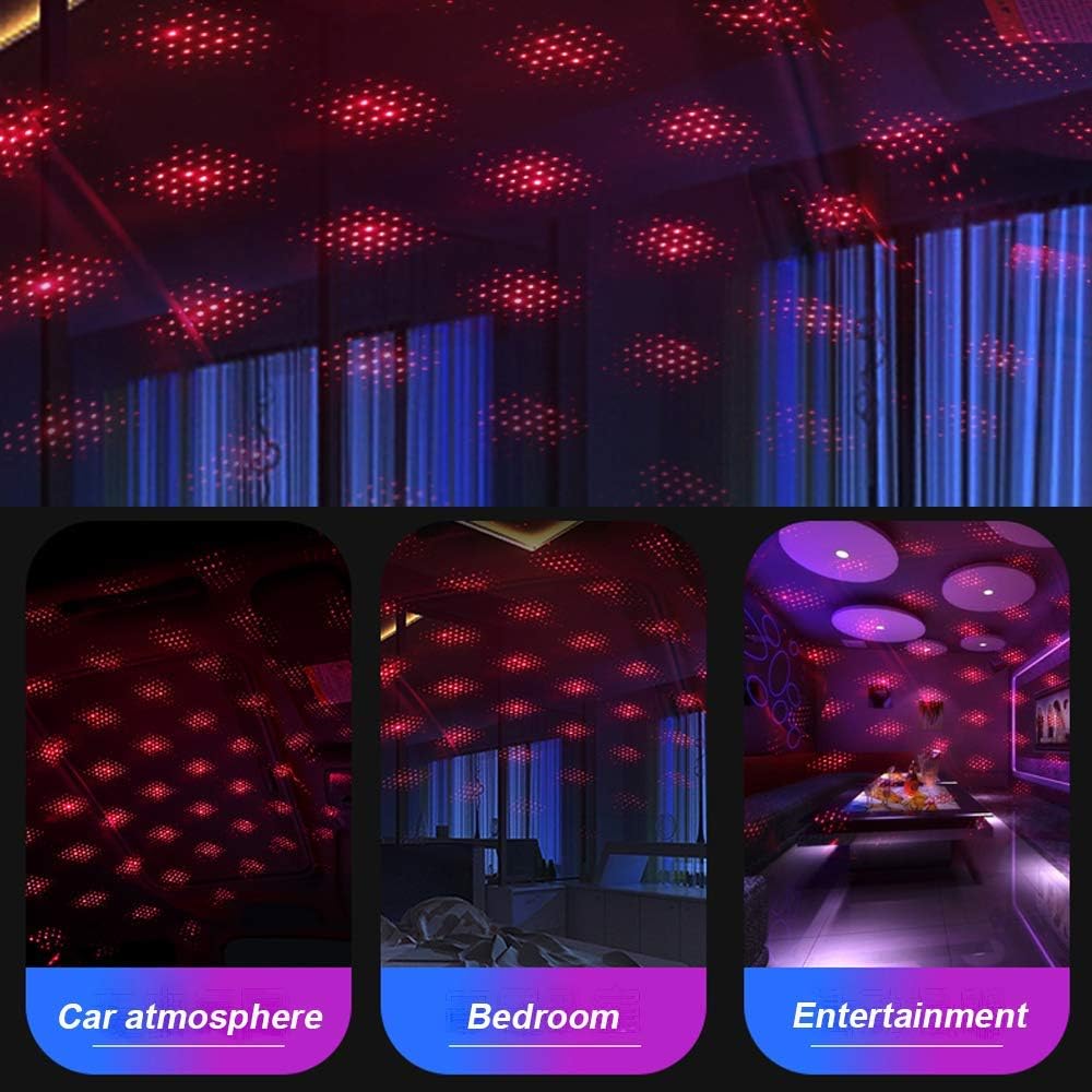 Car USB Star Projector Night Light