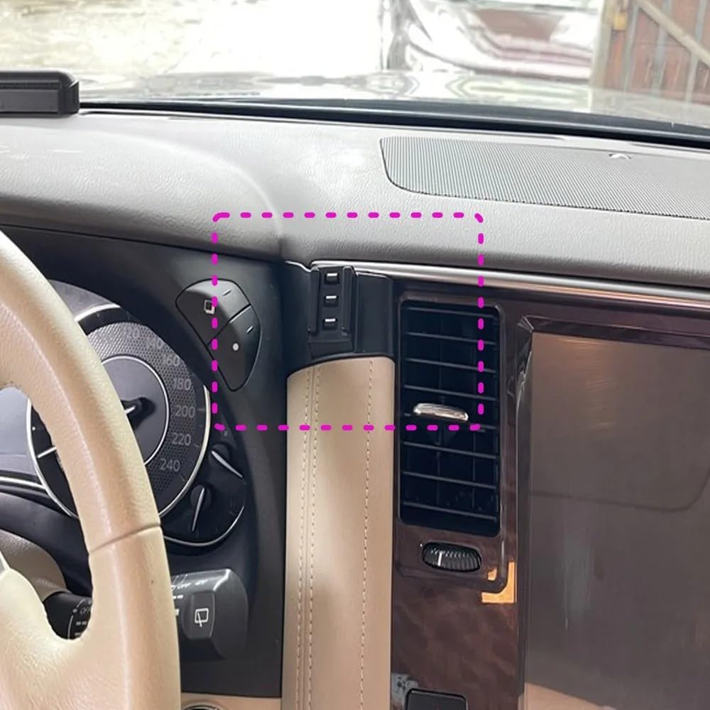 Car Phone Holder for Nissan Patrol Y62 2012-2018, Car Phone Mount Special Mobile Phone Holder Fixed Stand Base