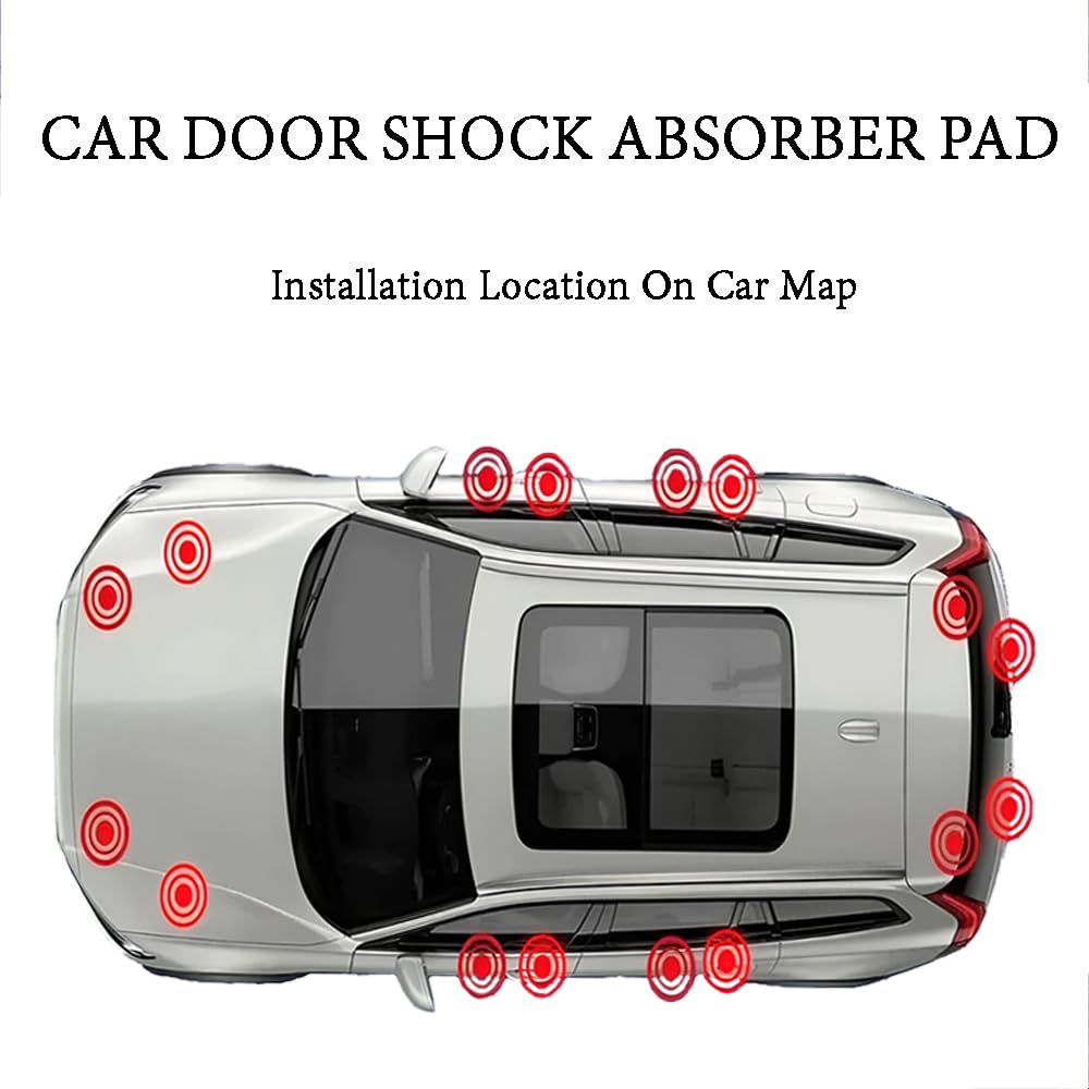 10Pcs Car Door Shock Absorber Silicone Sticker Pads