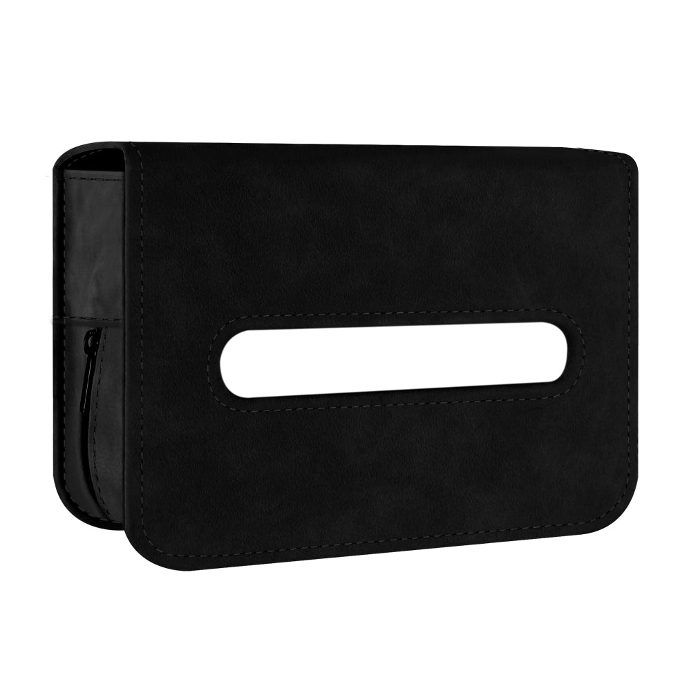 PU Suede Leather Tissue Holder Box