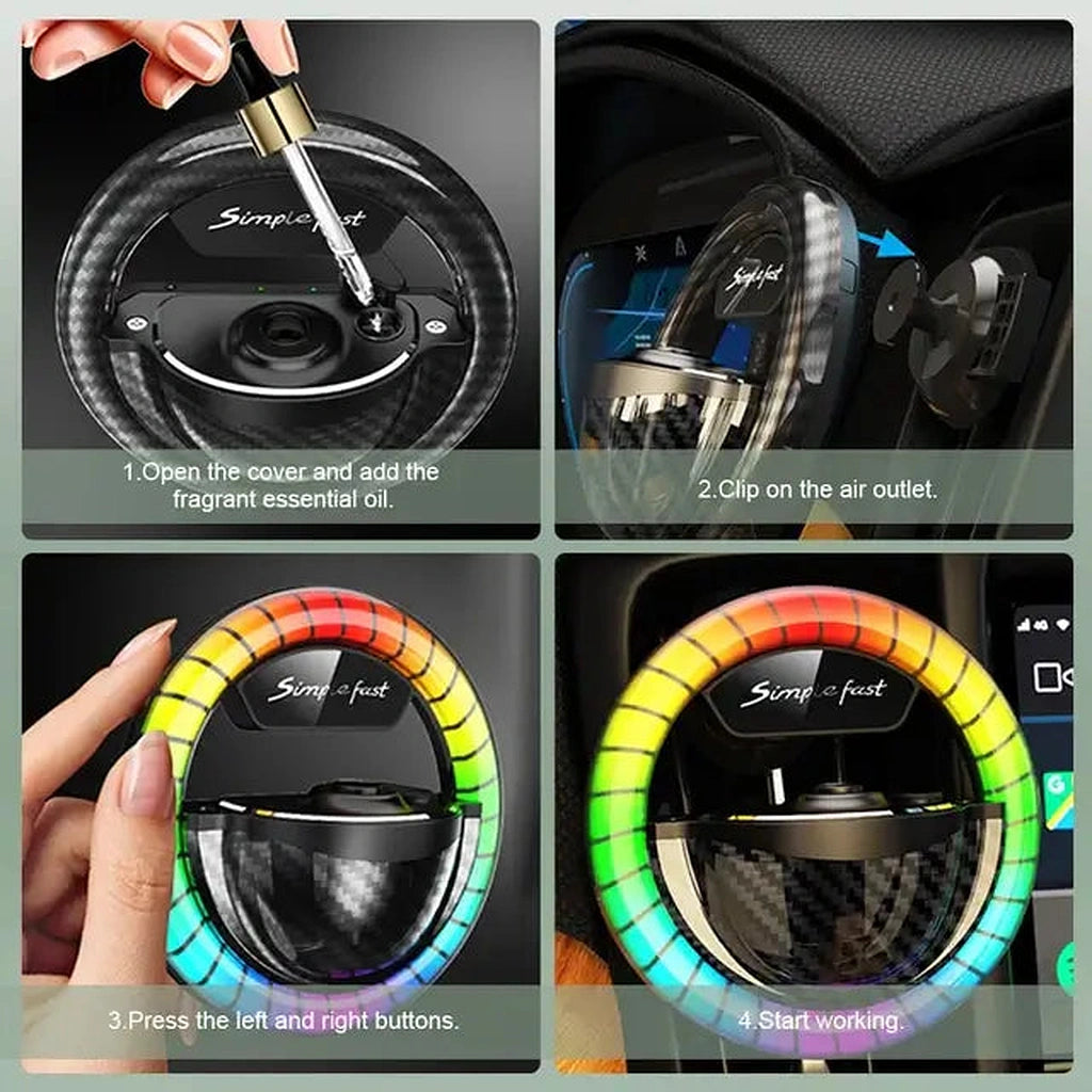 AC Vent Rhythm LED Light Fragrance Diffuser-ناشر رائحة بإضاءة LED بإيقاع تنفيس التيار المتردد-Auto-Emporio-Kuwait.0