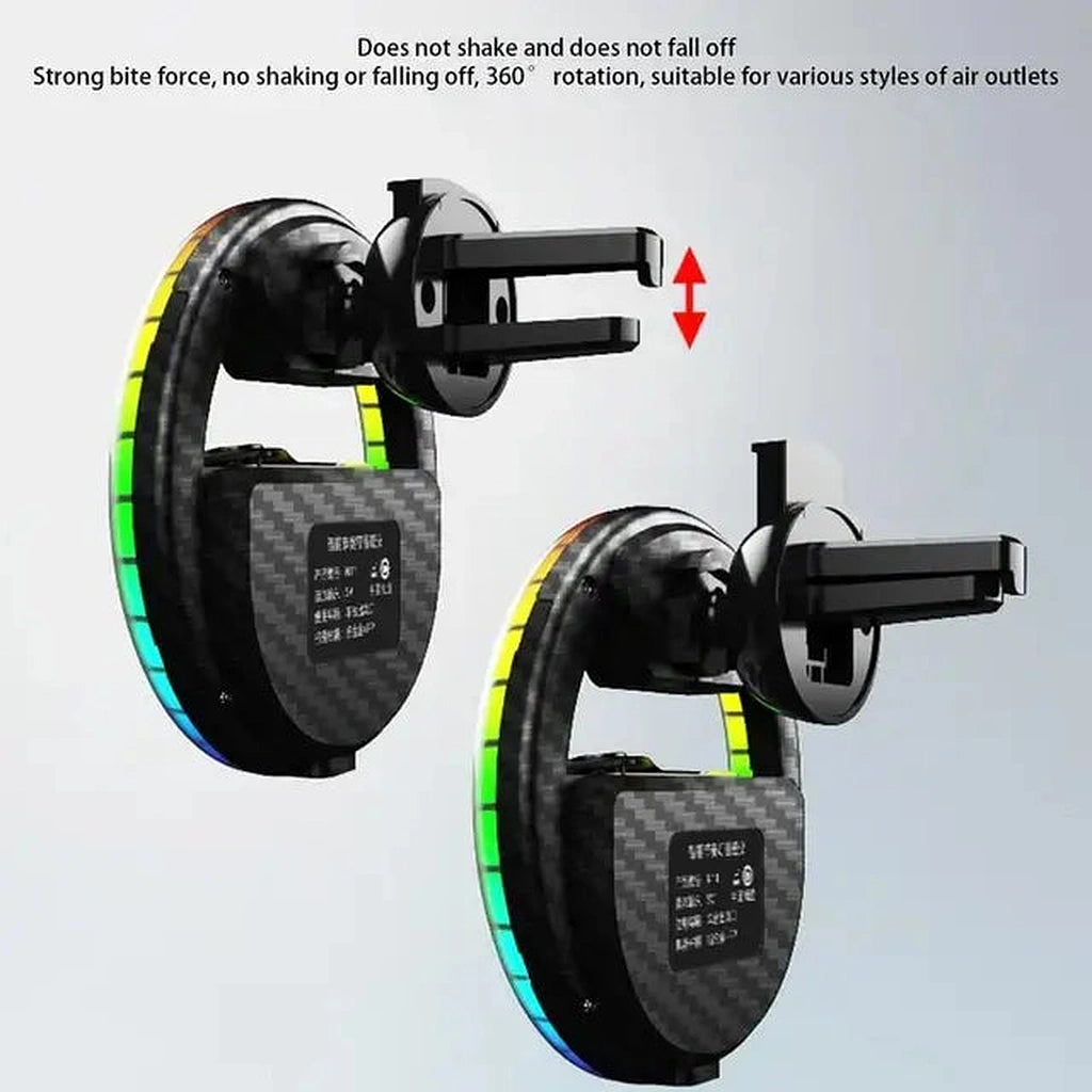 AC Vent Rhythm LED Light Fragrance Diffuser-ناشر رائحة بإضاءة LED بإيقاع تنفيس التيار المتردد-Auto-Emporio-Kuwait.0