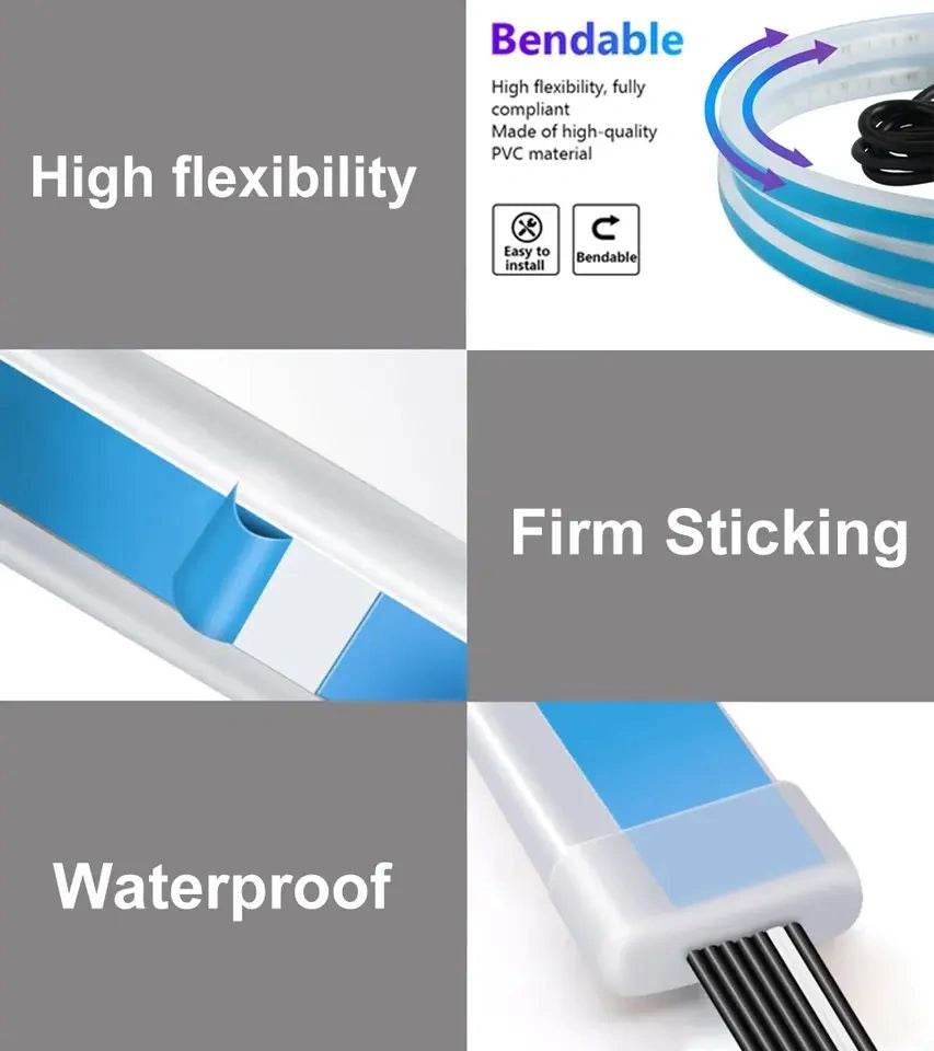 APP & Remote Controlled RGB Scan Start Turn Signal LED Hood Light-التطبيق ومسح RGB الذي يتم التحكم فيه عن بعد، بدء تشغيل إشارة الانعطاف LED، ضوء غطاء المحرك-Auto-Emporio-Kuwait.0