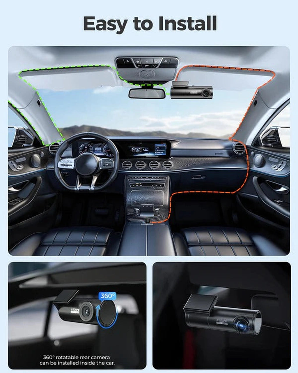 AZDOME M300S 2CH 4K Dash Cam With 5G WiFi-كاميرا داش أزدوم M300S 2CH 4K مع واي فاي 5G-Auto-Emporio-Kuwait.0