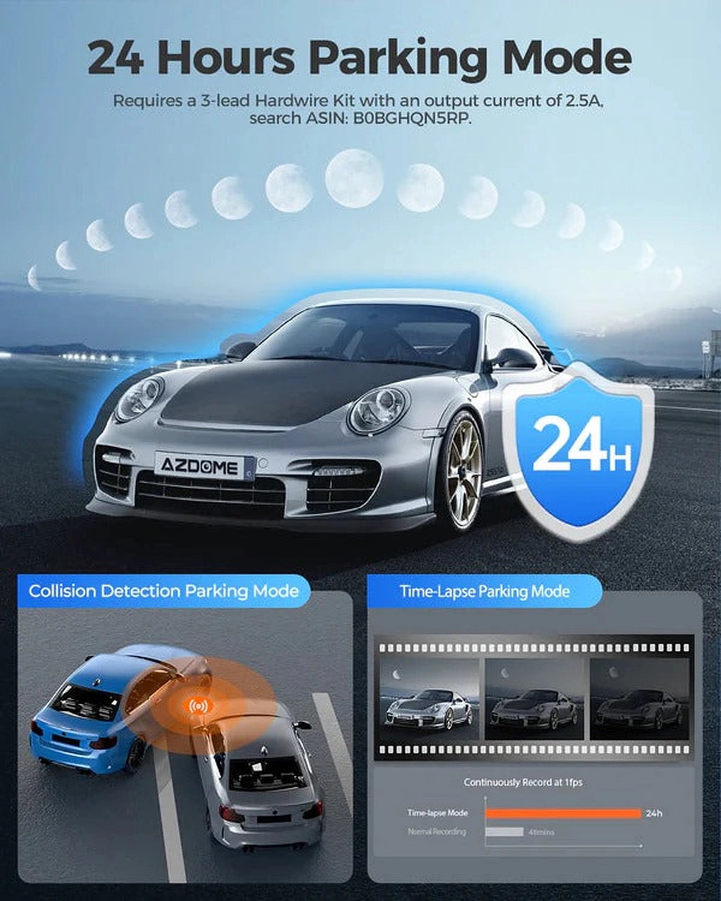 AZDOME M300S 2CH 4K Dash Cam With 5G WiFi-كاميرا داش أزدوم M300S 2CH 4K مع واي فاي 5G-Auto-Emporio-Kuwait.0