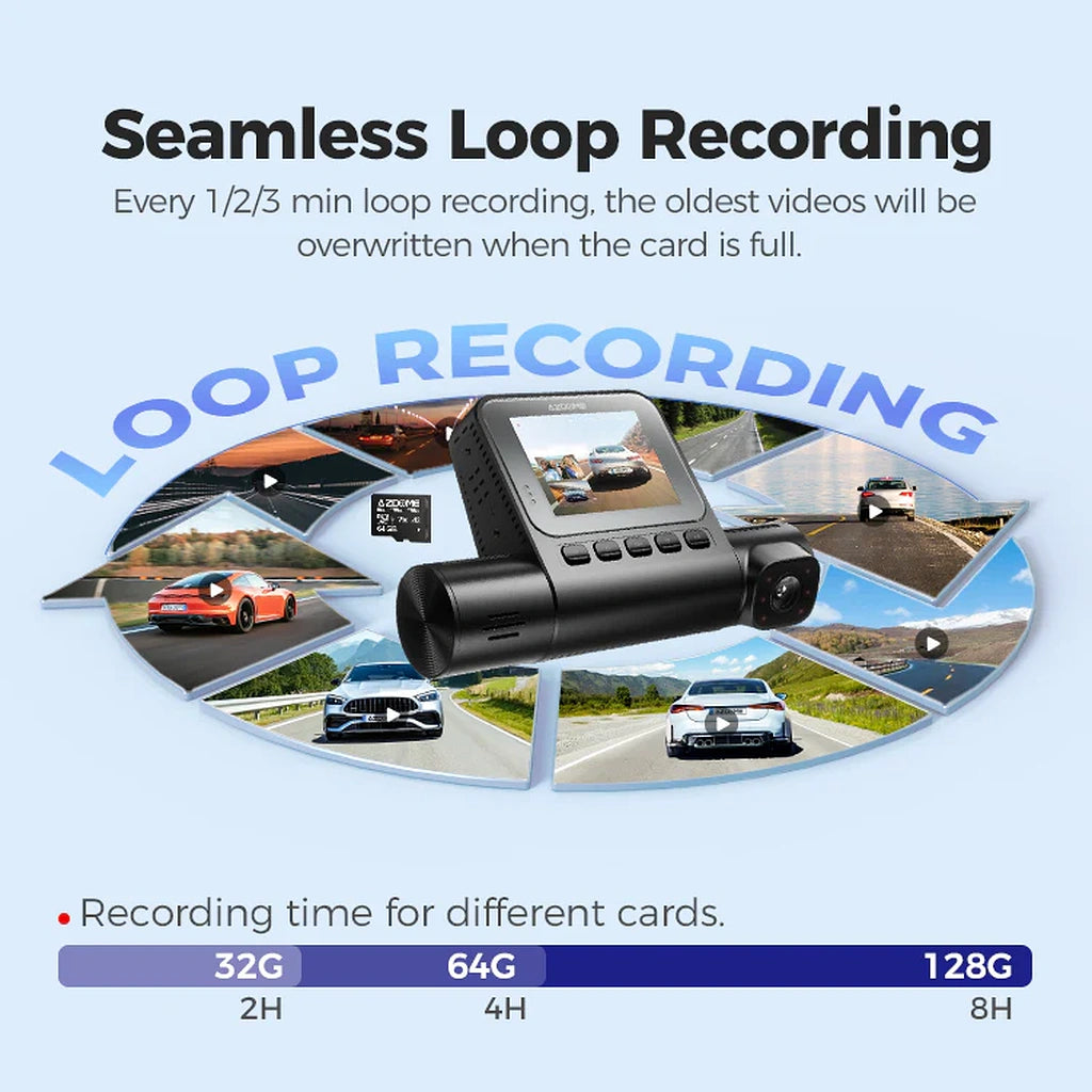 AZDOME S58 4G LTE 3CH Dash Cam with 2.4" IPS screen-كاميرا داش AZDOME S58 4G LTE 3CH مع شاشة IPS مقاس 2.4 بوصة-Auto-Emporio-Kuwait.0