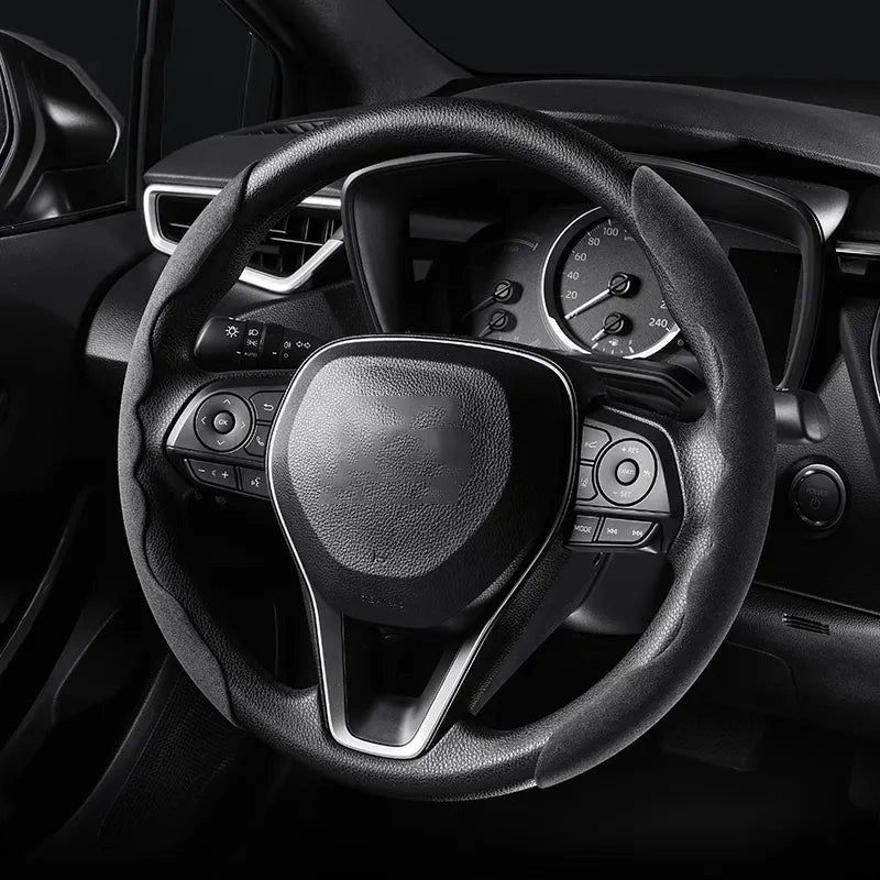 Alcantara Grip Steering Wheel Covers-أغطية عجلة القيادة بمقبض ألكانتارا-Auto-Emporio-Kuwait.0