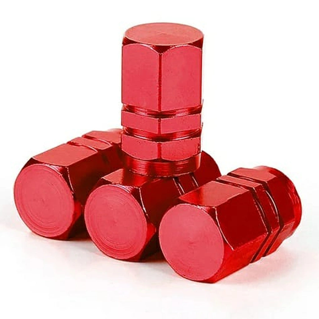 Aluminium Tire Valve Caps (4 pcs)-أغطية صمامات إطارات الألومنيوم (4 قطع)-Auto-Emporio-Kuwait.0