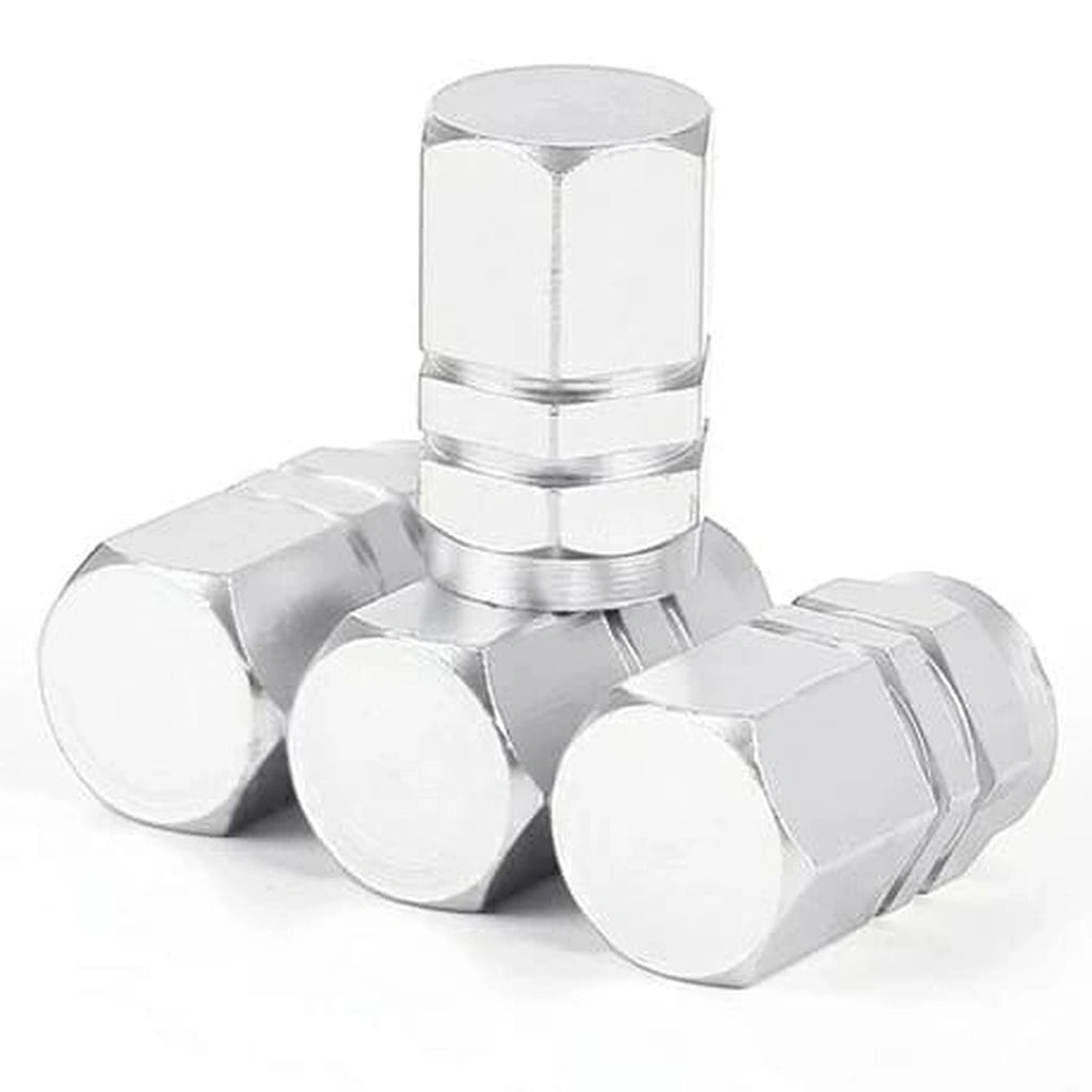 Aluminium Tire Valve Caps (4 pcs)-أغطية صمامات إطارات الألومنيوم (4 قطع)-Auto-Emporio-Kuwait.0