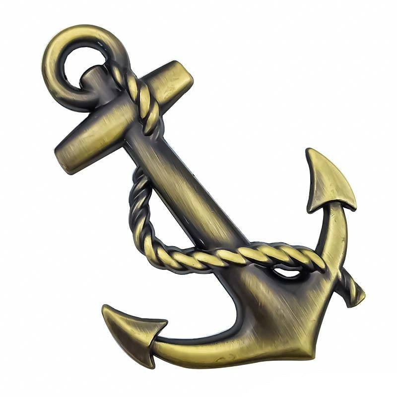 Anchor 3D Badge Sticker-ملصق شارة مرساة ثلاثي الأبعاد-Auto-Emporio-Kuwait.0