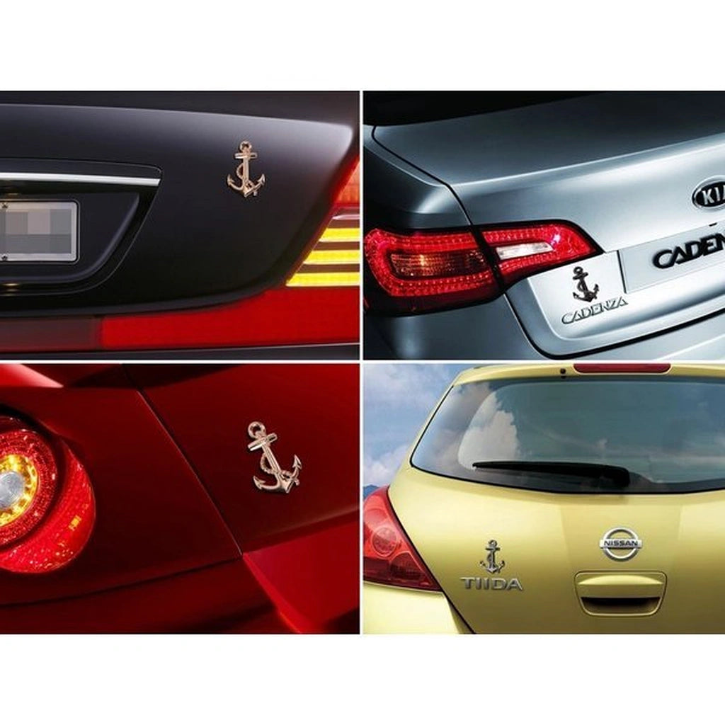 Anchor 3D Badge Sticker-ملصق شارة مرساة ثلاثي الأبعاد-Auto-Emporio-Kuwait.0