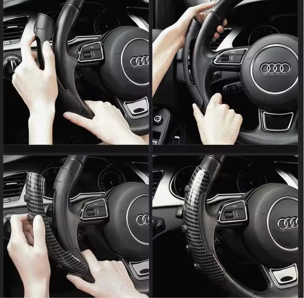 Anti Slip Grip Steering Covers(2 pcs)-أغطية توجيه مضادة للانزلاق (قطعتان)-Auto-Emporio-Kuwait.0