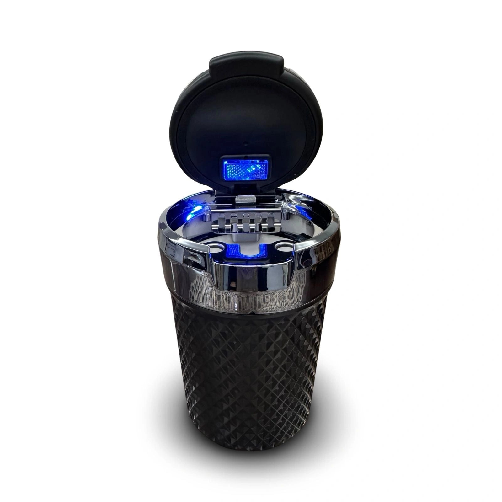 Ashtray Diamond Cut with LED Light-منفضة سجائر قطع الماس مع ضوء LED-Auto-Emporio-Kuwait.0