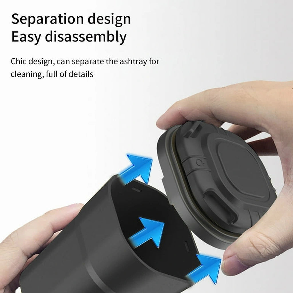 Ashtray Trash Can Style with LED Light-سلة المهملات منفضة سجائر مع ضوء LED-Auto-Emporio-Kuwait.0