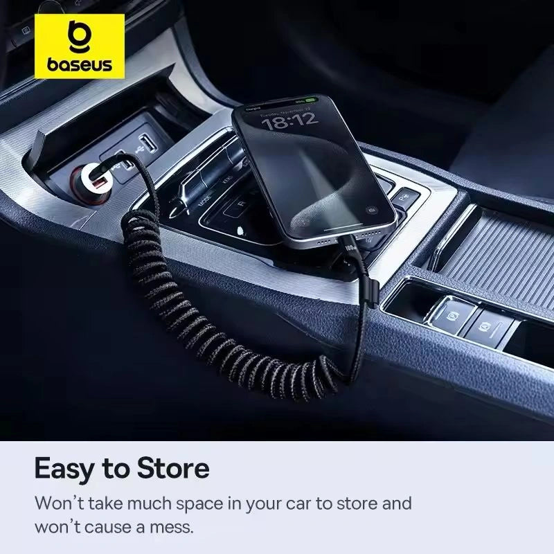 BASEUS Fast Charging Data Cable USB-C to USB-C Fish-Eye 100W-كابل بيانات BASEUS للشحن السريع من USB-C إلى USB-C عين السمكة 100 وات-Auto-Emporio-Kuwait.0