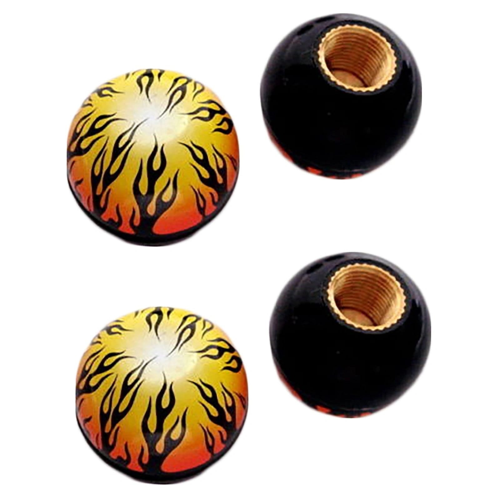 Ball Tire Valve Caps (4 pcs)-أغطية صمامات الإطارات الكروية (4 قطع)-Auto-Emporio-Kuwait.0