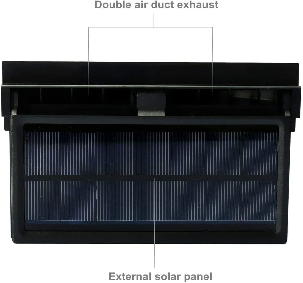 Solar 2Head & 3Head Fan-Black