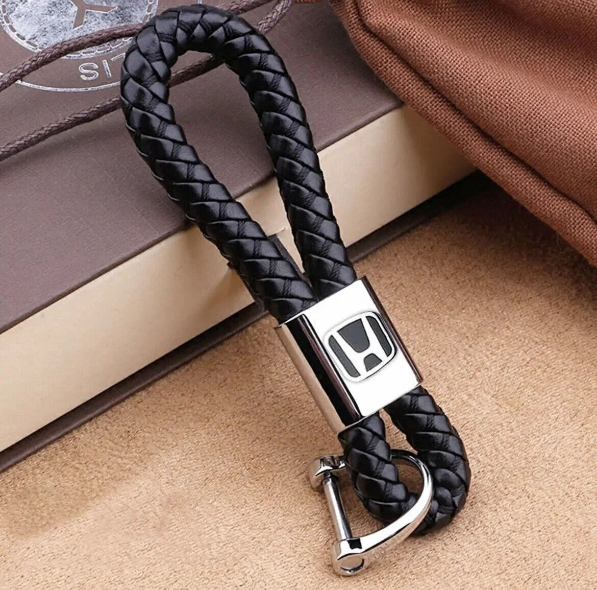 Braided Rope LOGO Keychains-مضفر حبل شعار سلاسل المفاتيح-Auto-Emporio-Kuwait.0