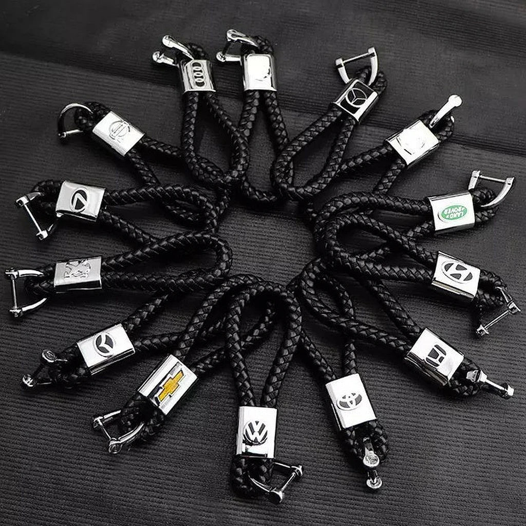Braided Rope LOGO Keychains-مضفر حبل شعار سلاسل المفاتيح-Auto-Emporio-Kuwait.0