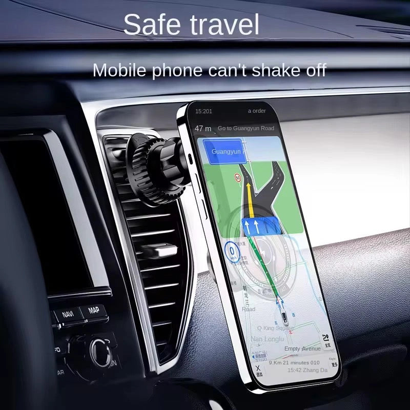 C153 Wireless Fast Charger Magnetic Sensor Mobile Holder-C153 حامل الهاتف المحمول بمستشعر مغناطيسي وشاحن لاسلكي سريع-Auto-Emporio-Kuwait.0