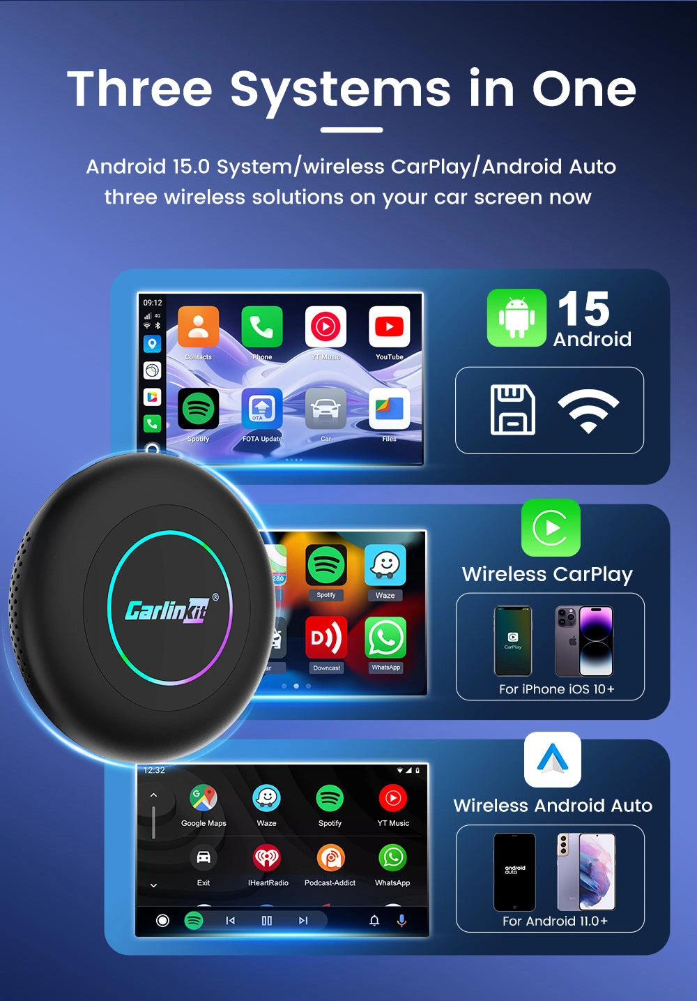 CARLINKIT 6350 Ultra 2 CarPlay Android 15 AI TBOX Qualcomm 4GSIM 8GB+128GB-كارلينكيت 6350 الترا 2 كاربلاي اندرويد 15 AI TBOX كوالكوم 4GSIM 8 جيجا + 128 جيجا-Auto-Emporio-Kuwait.0