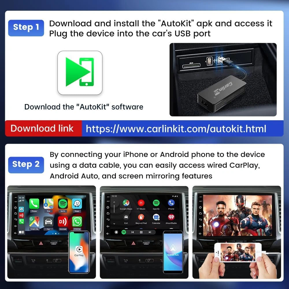 CARLINKIT CCPA USB Dongle with Wireless CarPlay Android Auto & Screen Mirroring-CARLINKIT CCPA USB Dongle مع Wireless CarPlay Android Auto & Screen Mirroring-Auto-Emporio-Kuwait.0