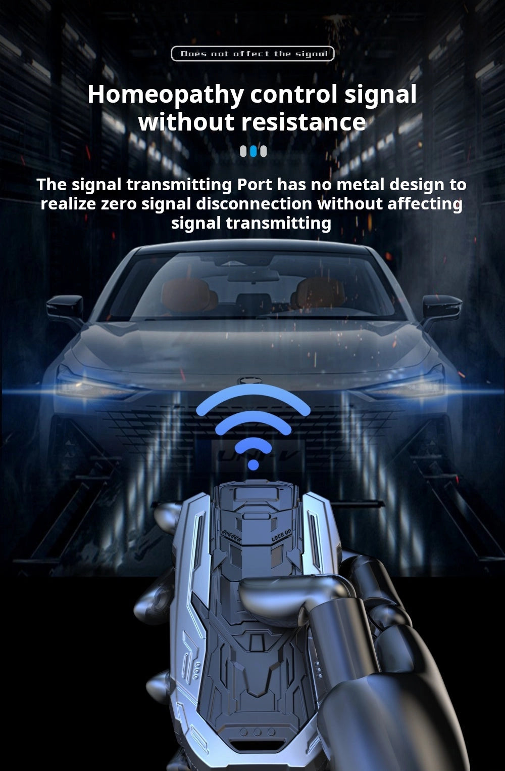 CHANGAN Zinc Alloy Key Remote Cover with two keychains-Black-CHANGAN غطاء مفتاح من سبيكة الزنك مع سلسلتي مفاتيح - أسود-Auto-Emporio-Kuwait.0