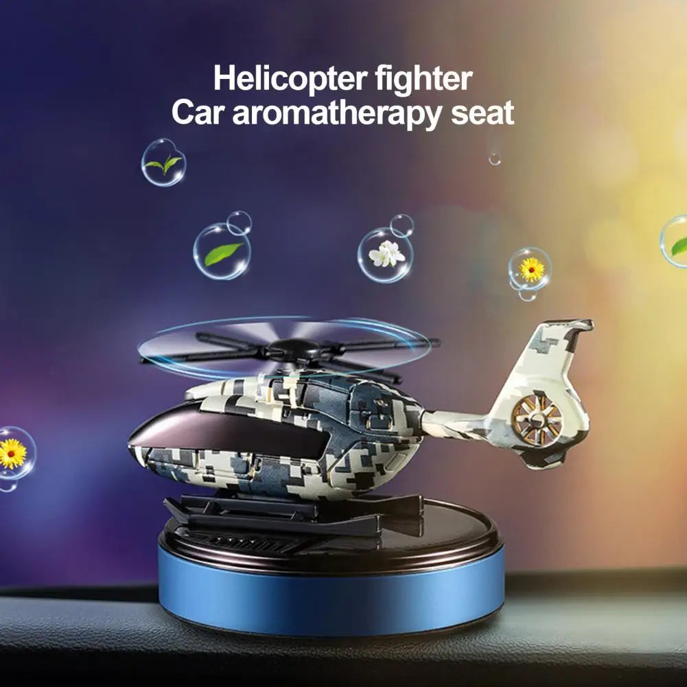 Helicopter Solar Rotating Propeller Air Freshener Diffuser