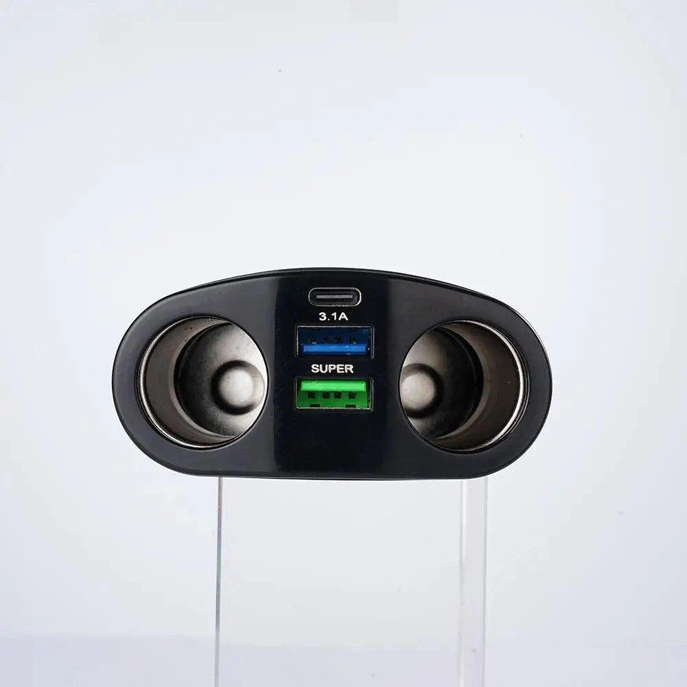 Car Cigarette Lighter 12V-24V Socket Splitter-ولاعة السجائر في السيارة بمقبس 12 فولت - 24 فولت-Auto-Emporio-Kuwait.0